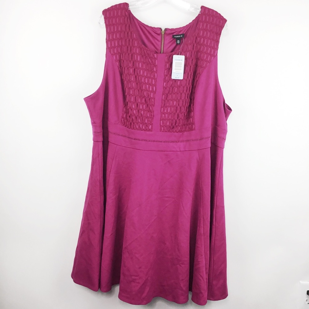 NWT Torrid pink sleeveless summer dress sz 24